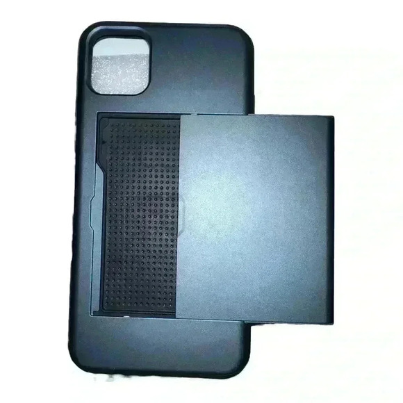 IPhone 11 Pro Max Blue Shockproof Hidden Card Slot Phone Case - Picture 2 of 4